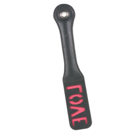 12in Leather Love Impression Paddle - Buy X Toys