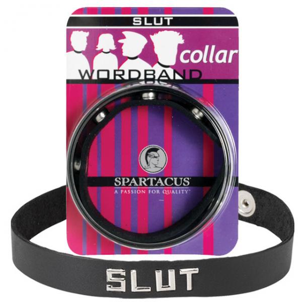 Small Leather Collar (slut) - Buy X Toys