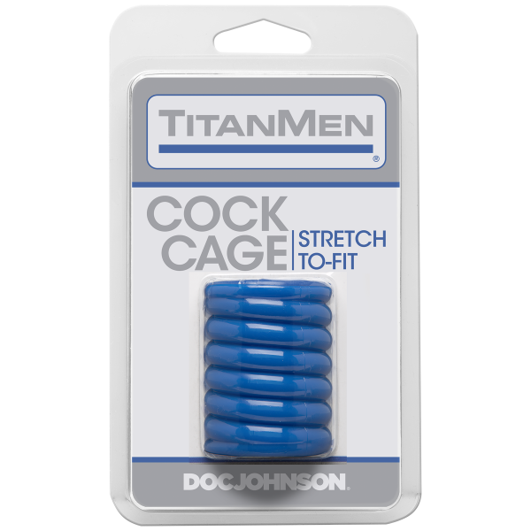 Titanmen Cock Cage Blue - Buy X Toys