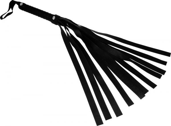 Faux Leather Flogger Black - Buy X Toys