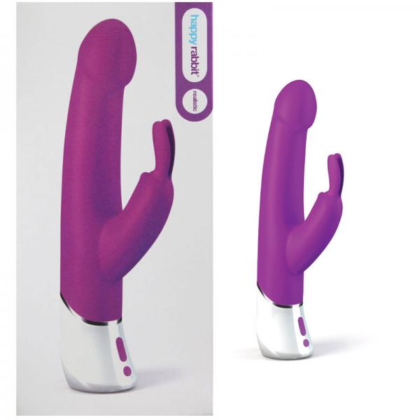 Happy Rabbit 2 Curve Vibrator Purple USB Rechargeable - Buy X Toys