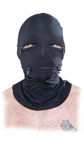 Fetish Fantasy Black Zipper Face Hood O/S - Buy X Toys