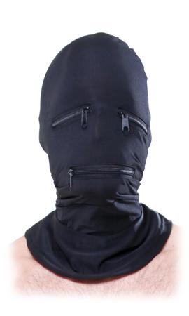 Fetish Fantasy Black Zipper Face Hood O/S - Buy X Toys