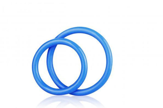 C & B Gear Silicone Cock Ring Set Blue - Buy X Toys