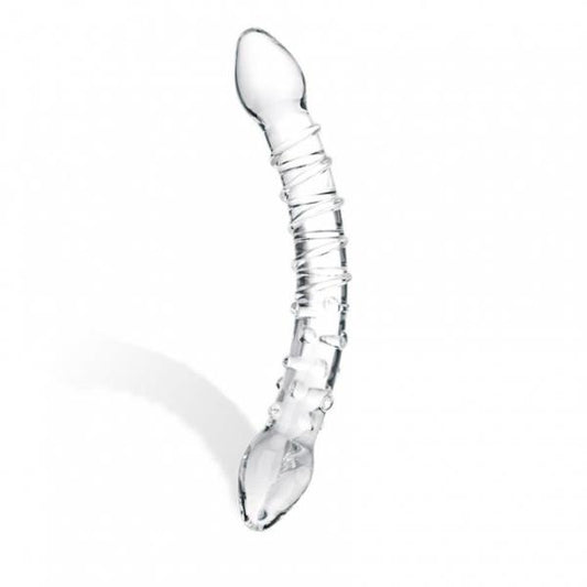 Glas Double Trouble Glass Dildo Clear - Buy X Toys