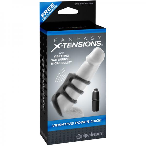 Fantasy X-Tensions Vibrating Power Cage Black - Buy X Toys