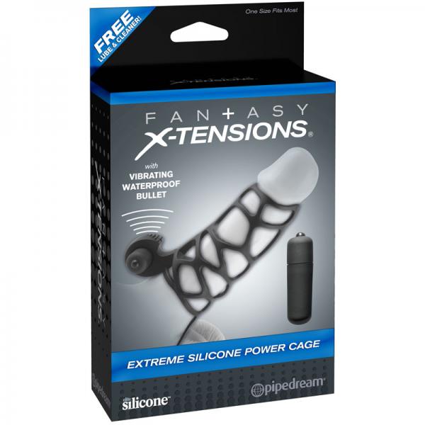 Extreme Silicone Power Cage Black - Buy X Toys