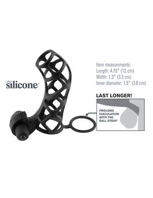 Extreme Silicone Power Cage Black - Buy X Toys