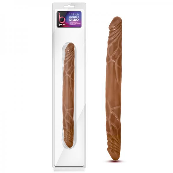 B Yours 14 inches Double Dildo Latin Tan - Buy X Toys