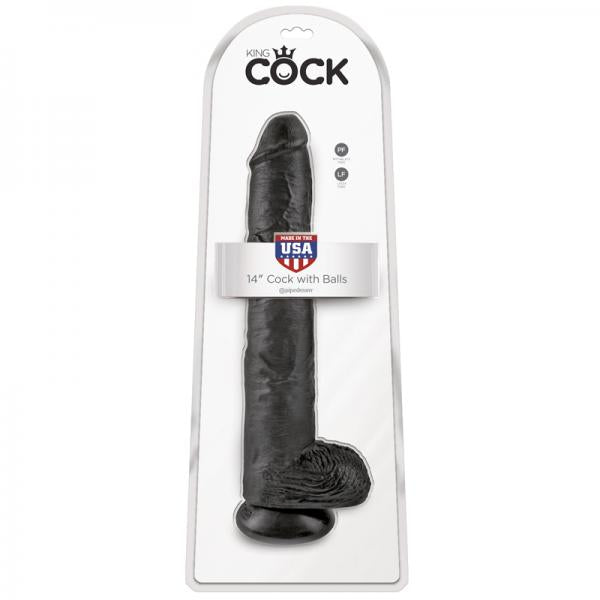 King Cock 14in Cock - Black - Buy X Toys