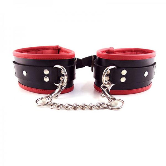 Rouge Padded Ankle Cuff Black/red - Buy X Toys