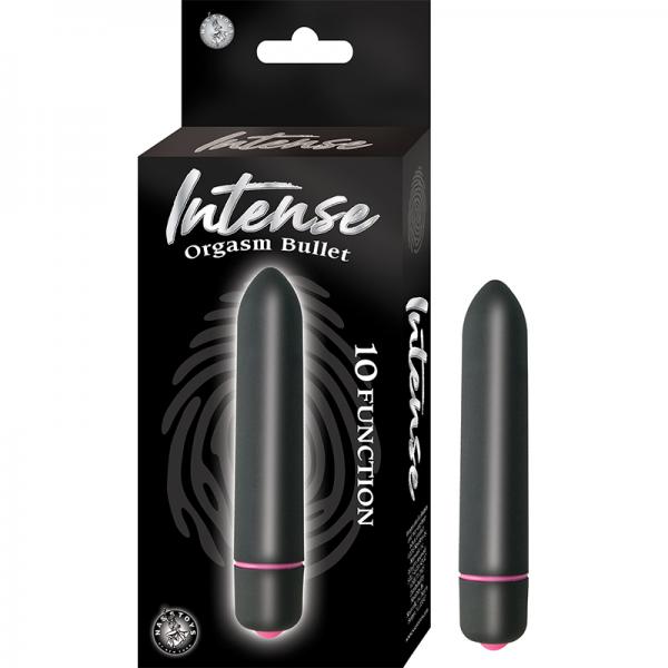 Intense Orgasm Bullet 10 Function Waterproof  Black - Buy X Toys