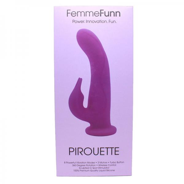 Femmefunn Pirouette Purple Rabbit Vibrator - Buy X Toys