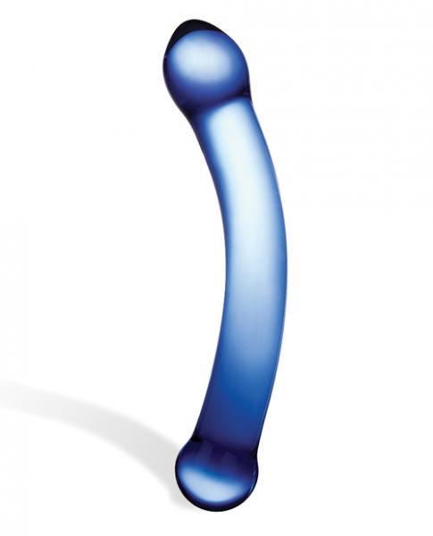 Glas 6 inches Curved Glass G-Spot Dildo Blue - Buy X Toys