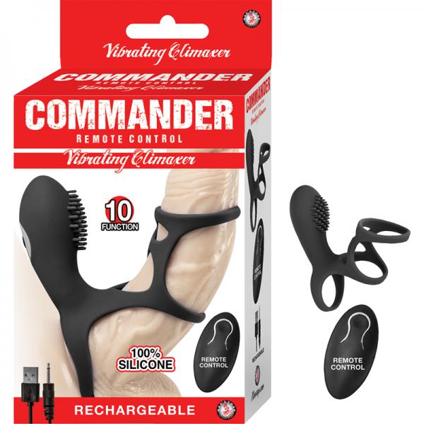 Commander Remote Control Vibrating Climaxer Black - Buy X Toys