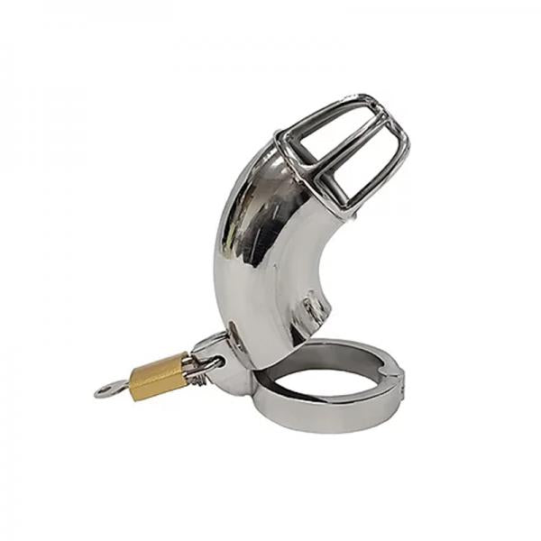 Stainless Cock Cage With Padlock  In Clamshell - Buy X Toys